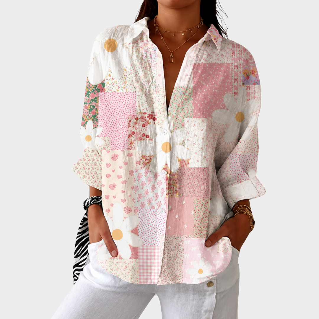 Light and Colorful Printed Blouse
