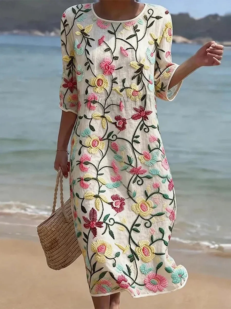 Erica - Elegant Floral Dress