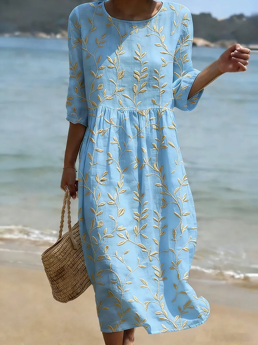 Jade - Elegant Floral Dress