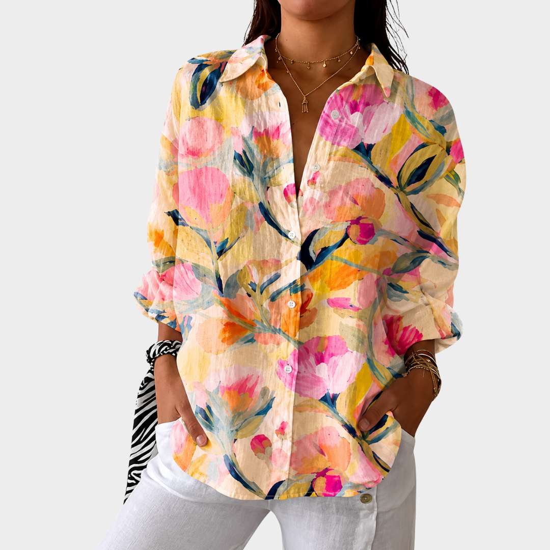 Lightweight and Colorful Printed Blouse