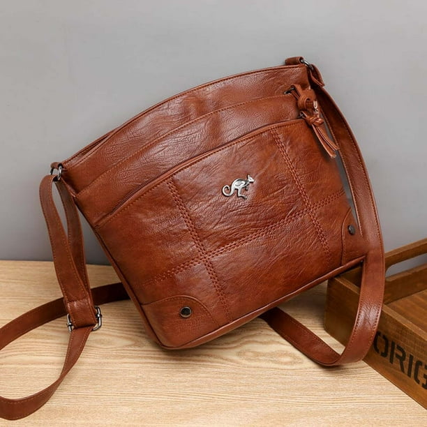 Silvia | Crossbody Kangaroo Emblem Bag
