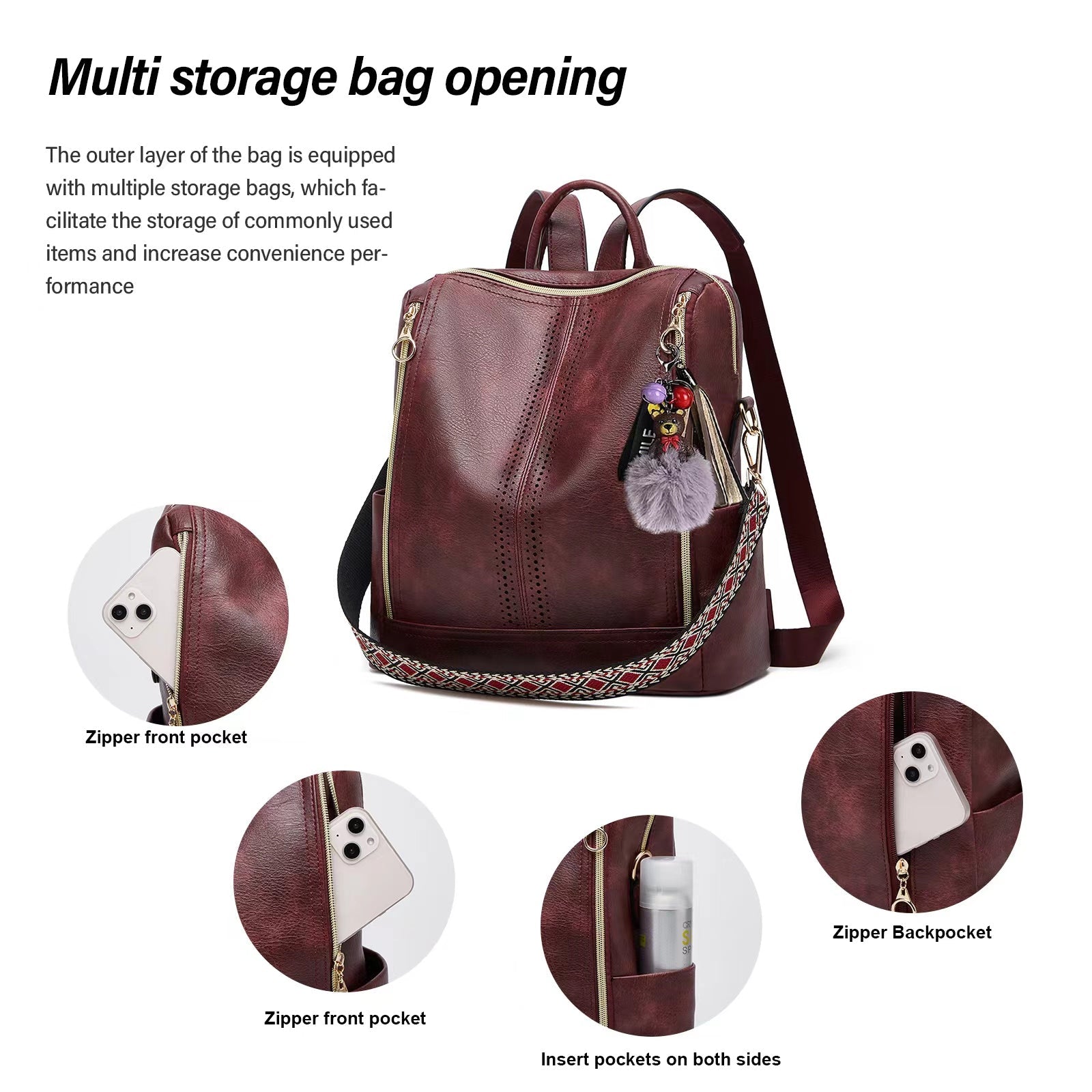 Charlotte | Convertible Backpack + FREE Pouch