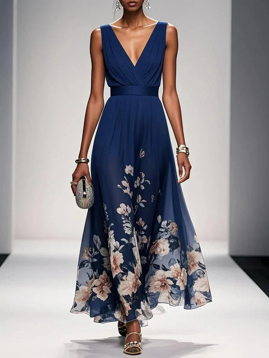 Mica | Sleeveless A Maxi Dress