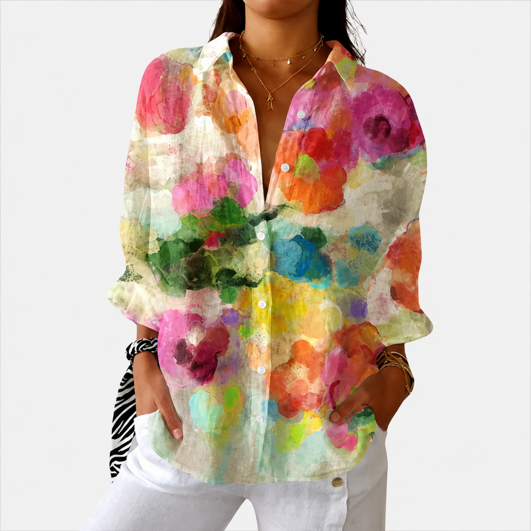 Lightweight and Colorful Printed Blouse