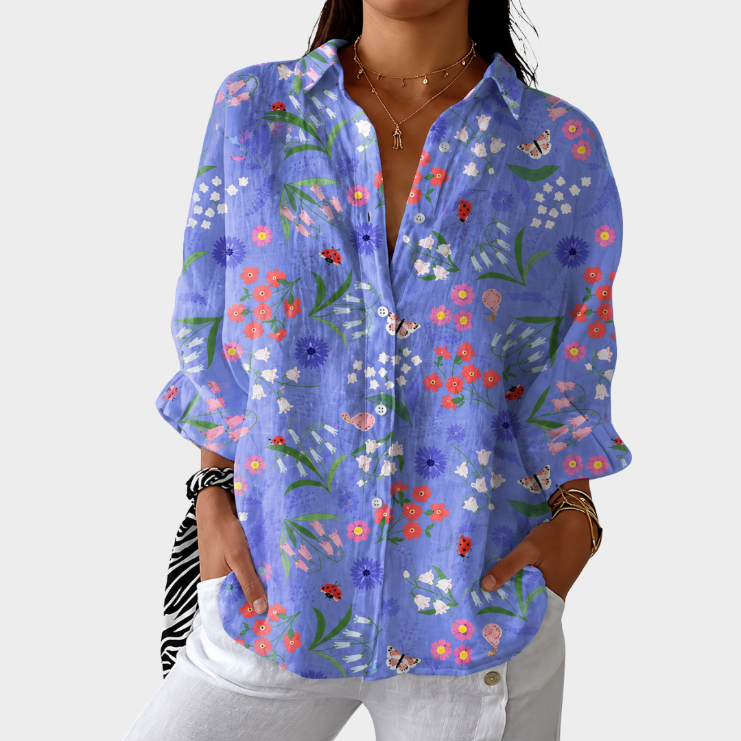 Light and Colorful Printed Blouse