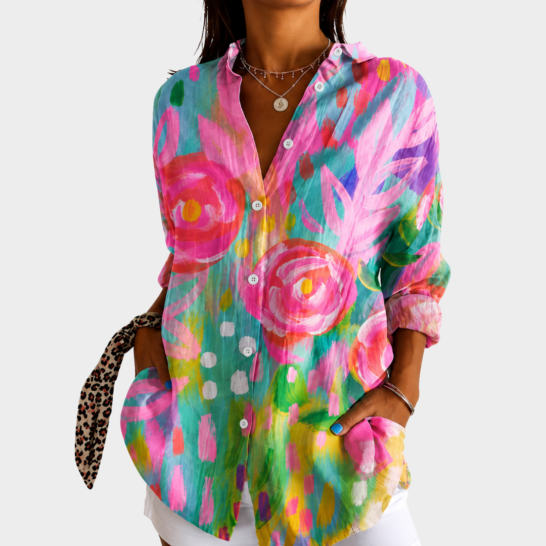 Painted Garden Breeze Blouse