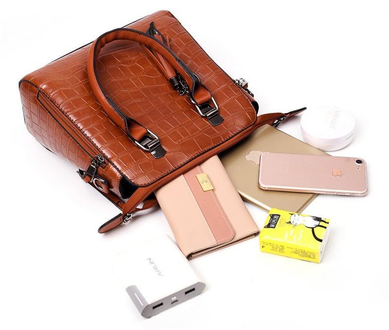 Elvira | Crocodile Bag Set Four Pieces