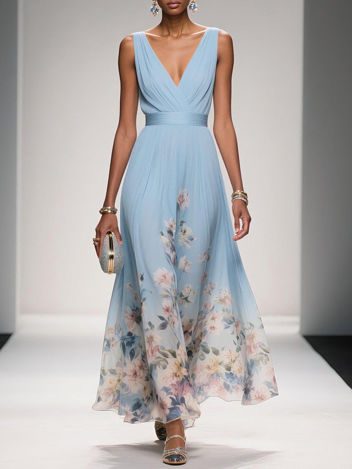 Mica | Sleeveless A Maxi Dress