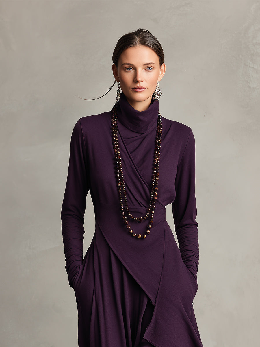 Natalie | Elegant Draped Dress