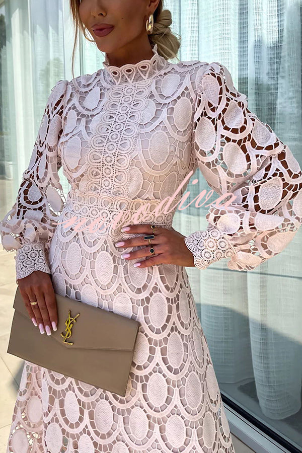 Liza™ - Pink Romantic Lace Dress