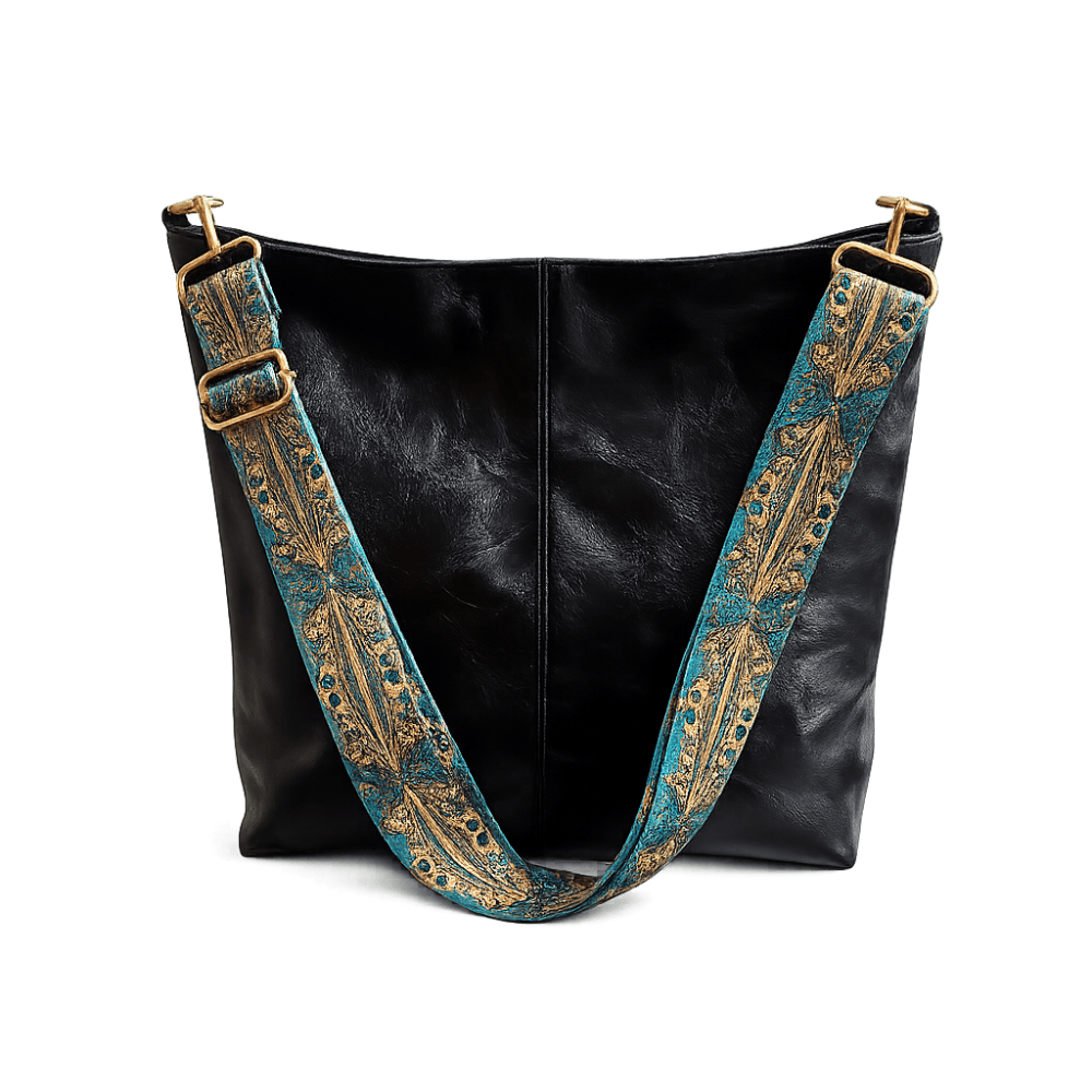 Cecilia | Wide Ethnic Strap Shoulder Bag
