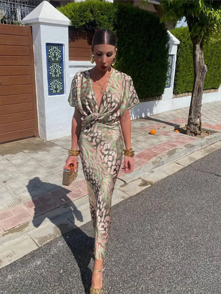 Emmeline™ - COPPER MIDI DRESS