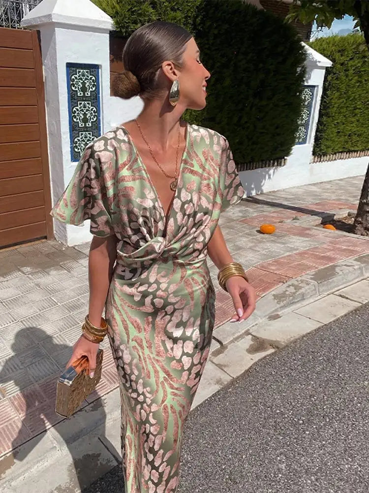 Emmeline™ - COPPER MIDI DRESS