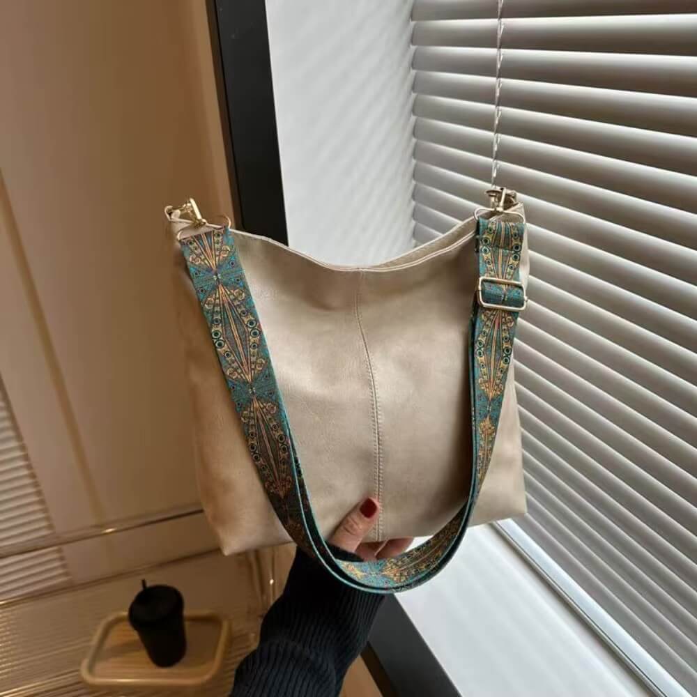 Cecilia | Wide Ethnic Strap Shoulder Bag