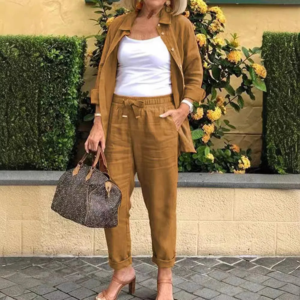 The Aspen Set | Premium Cotton-Linen Ensemble