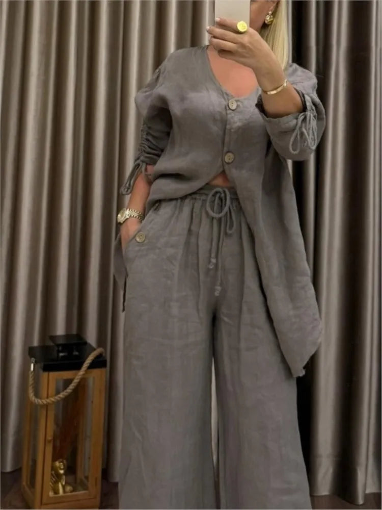 The Amelia Set | Effortless Linen Elegance