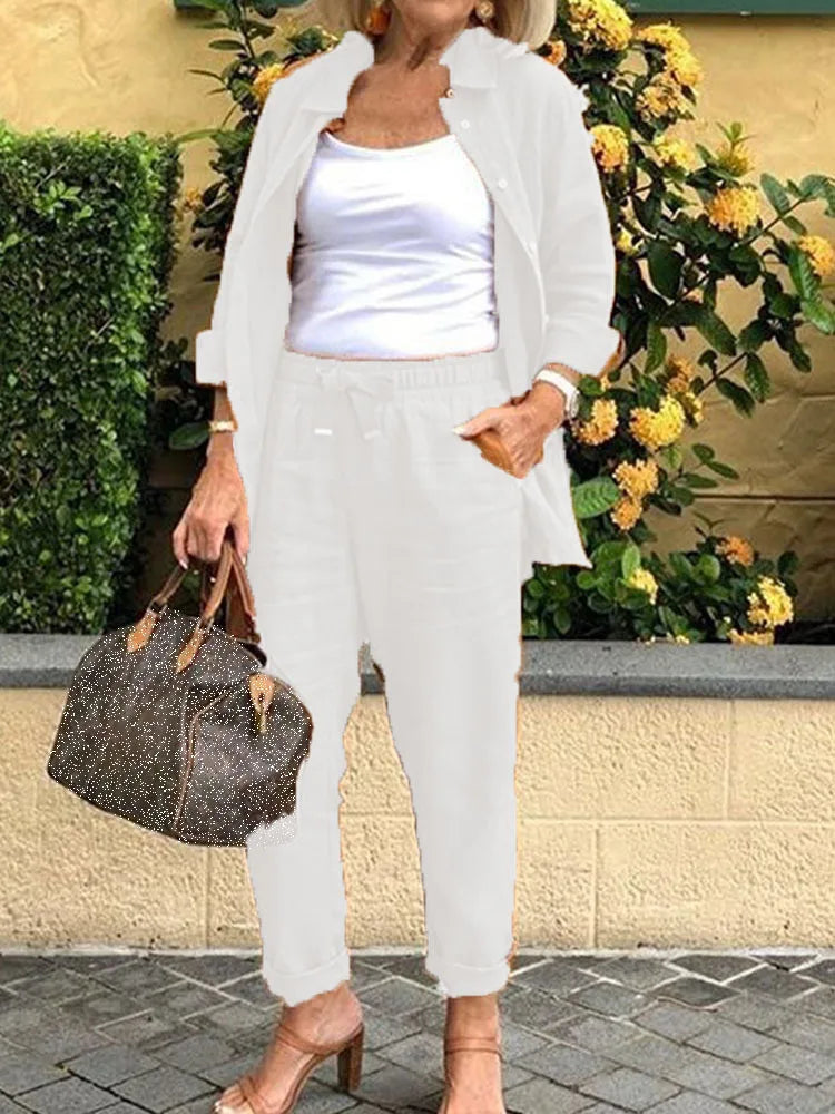 The Aspen Set | Premium Cotton-Linen Ensemble