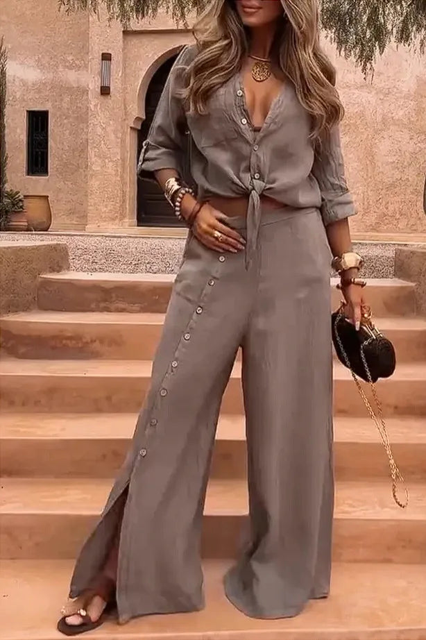 The Victoria Set | Elegant Cotton-Linen Collection
