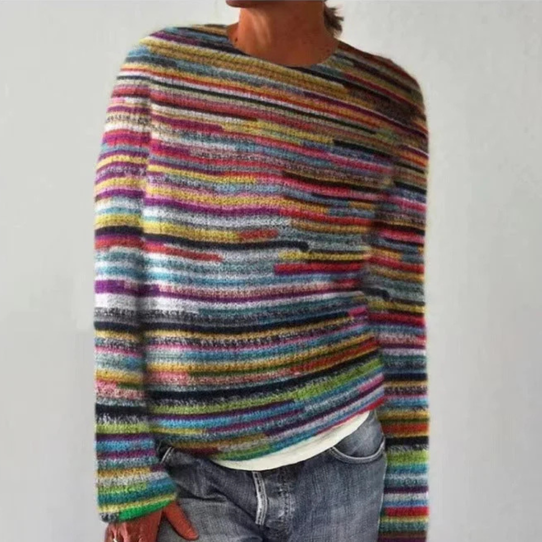 Saffron Fair Isle Yoke Sweater