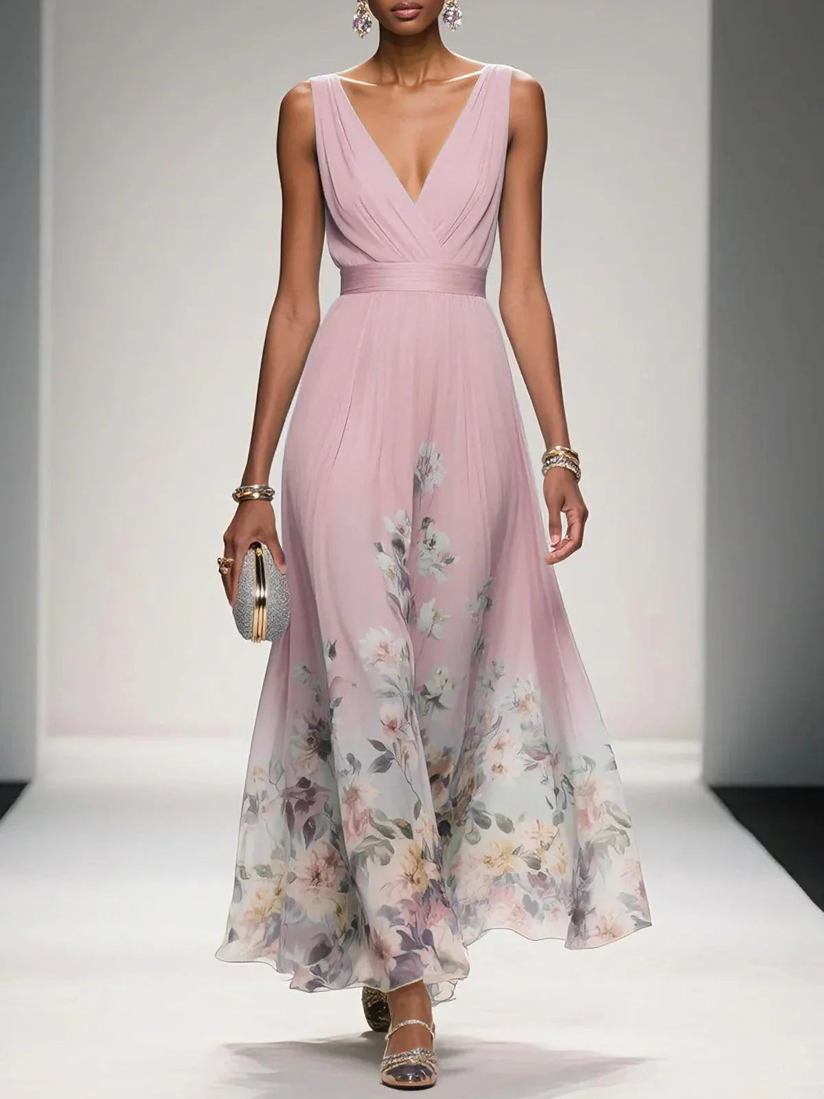 Mica | Sleeveless A Maxi Dress