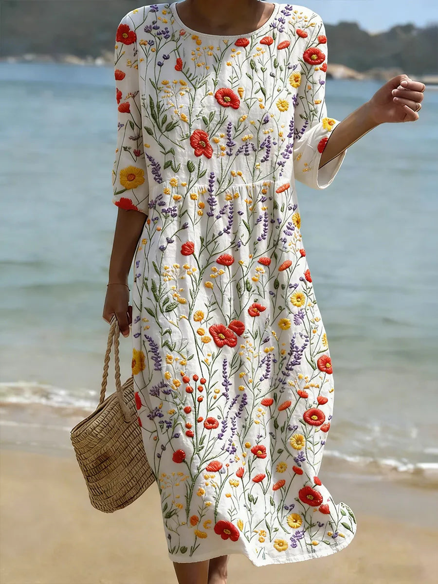 Nicole - Elegant Floral Dress