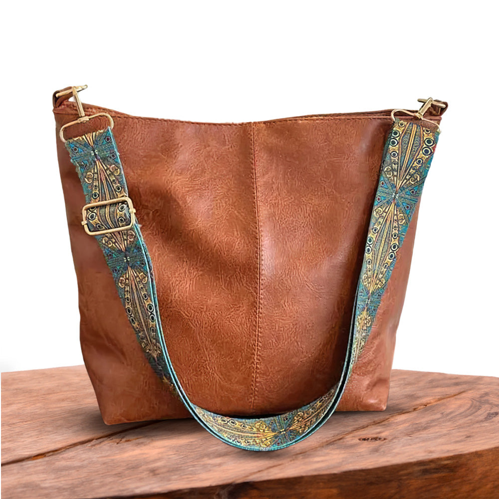 Cecilia | Wide Ethnic Strap Shoulder Bag