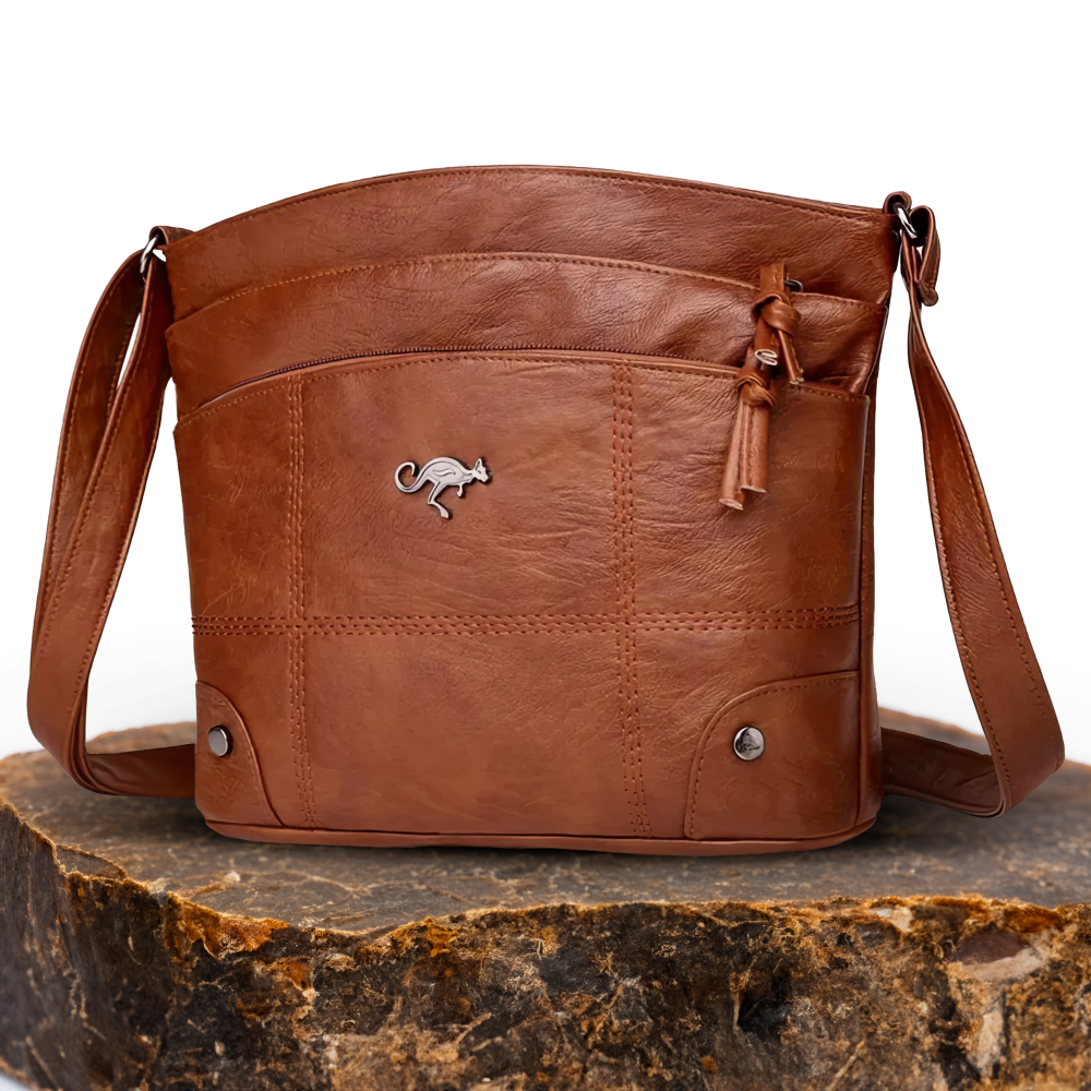 Silvia | Crossbody Kangaroo Emblem Bag