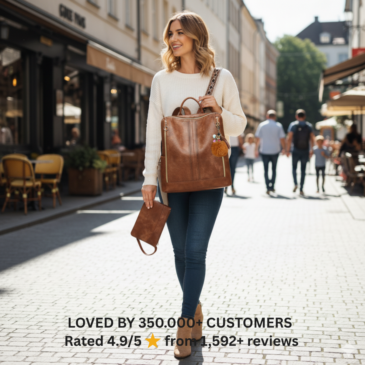 Charlotte | Convertible Backpack + FREE Pouch