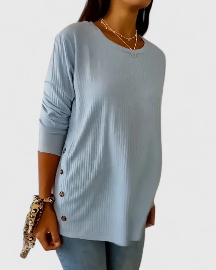 Megan™ | Elegant Crew Top