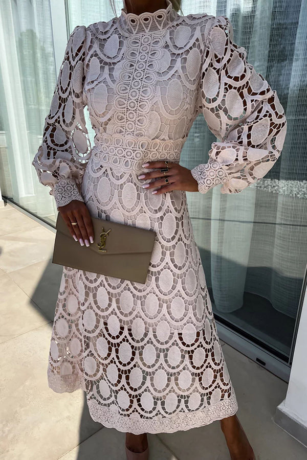 Liza™ - White Romantic Lace Dress