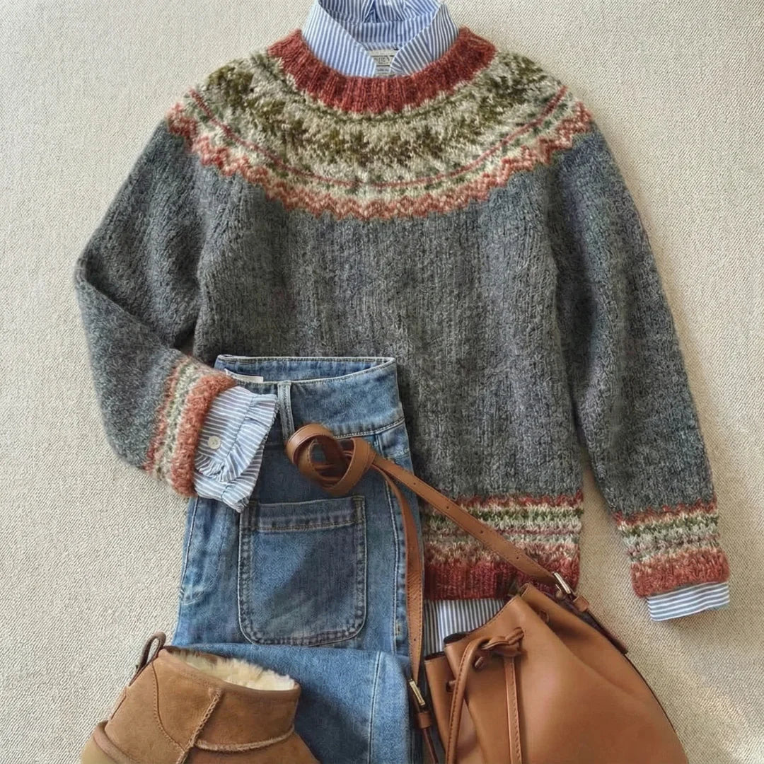 MARVÉN | Classic Vintage Knit Sweater