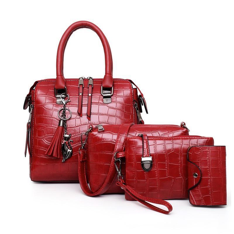 Elvira | Crocodile Bag Set Four Pieces
