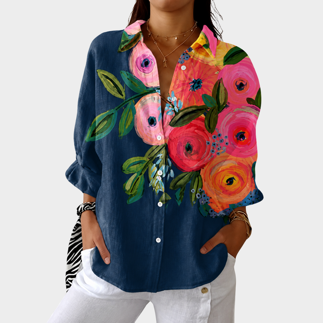 Light and Colorful Printed Blouse