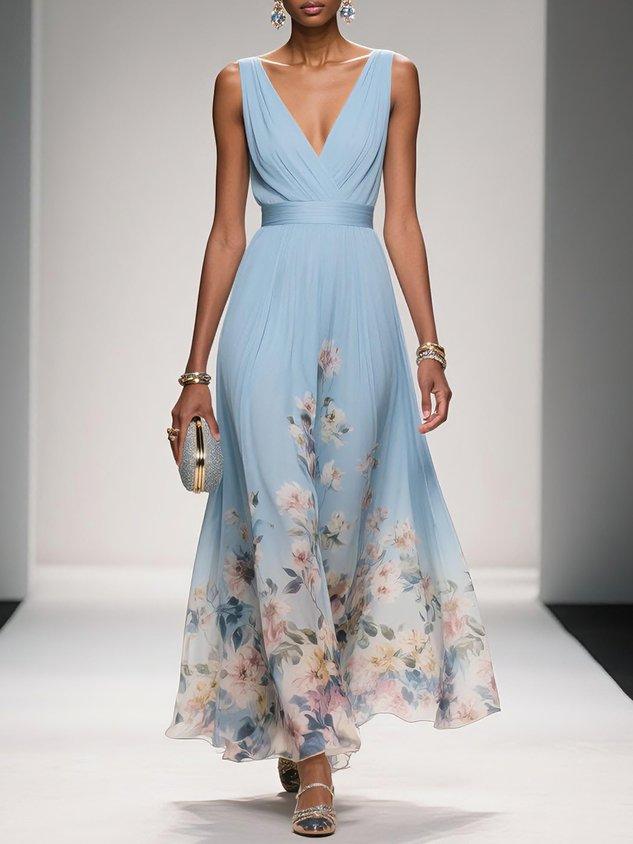 Mica | Sleeveless A Maxi Dress
