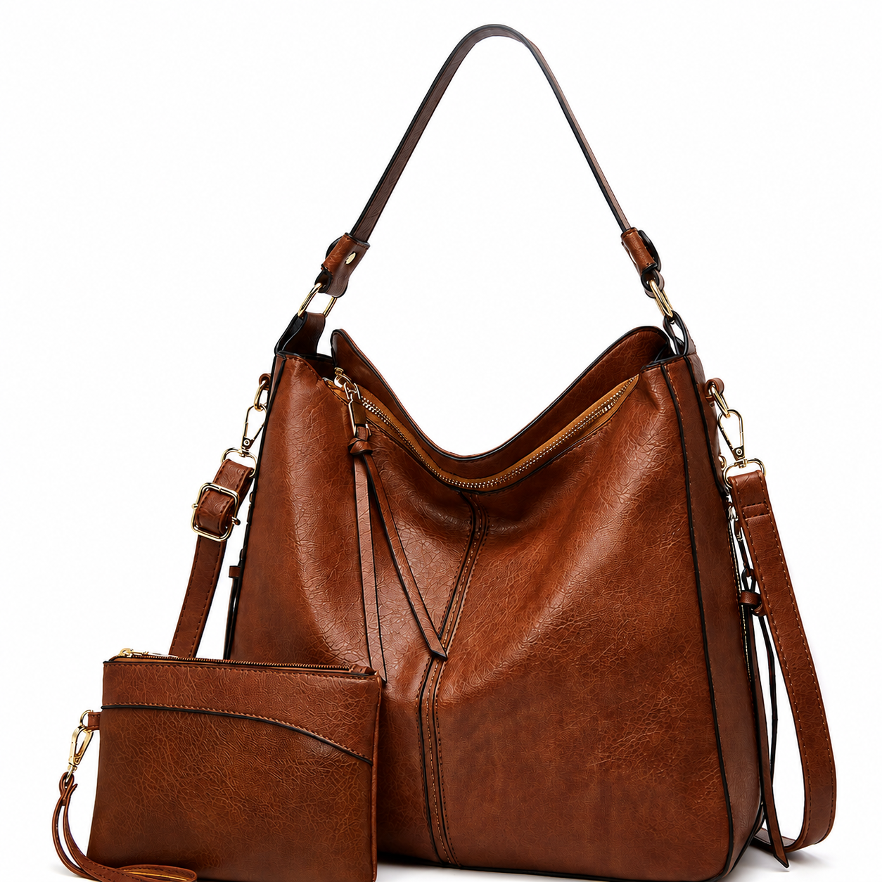 Karin | Anti-Theft Hobo Handbag + FREE Pouch