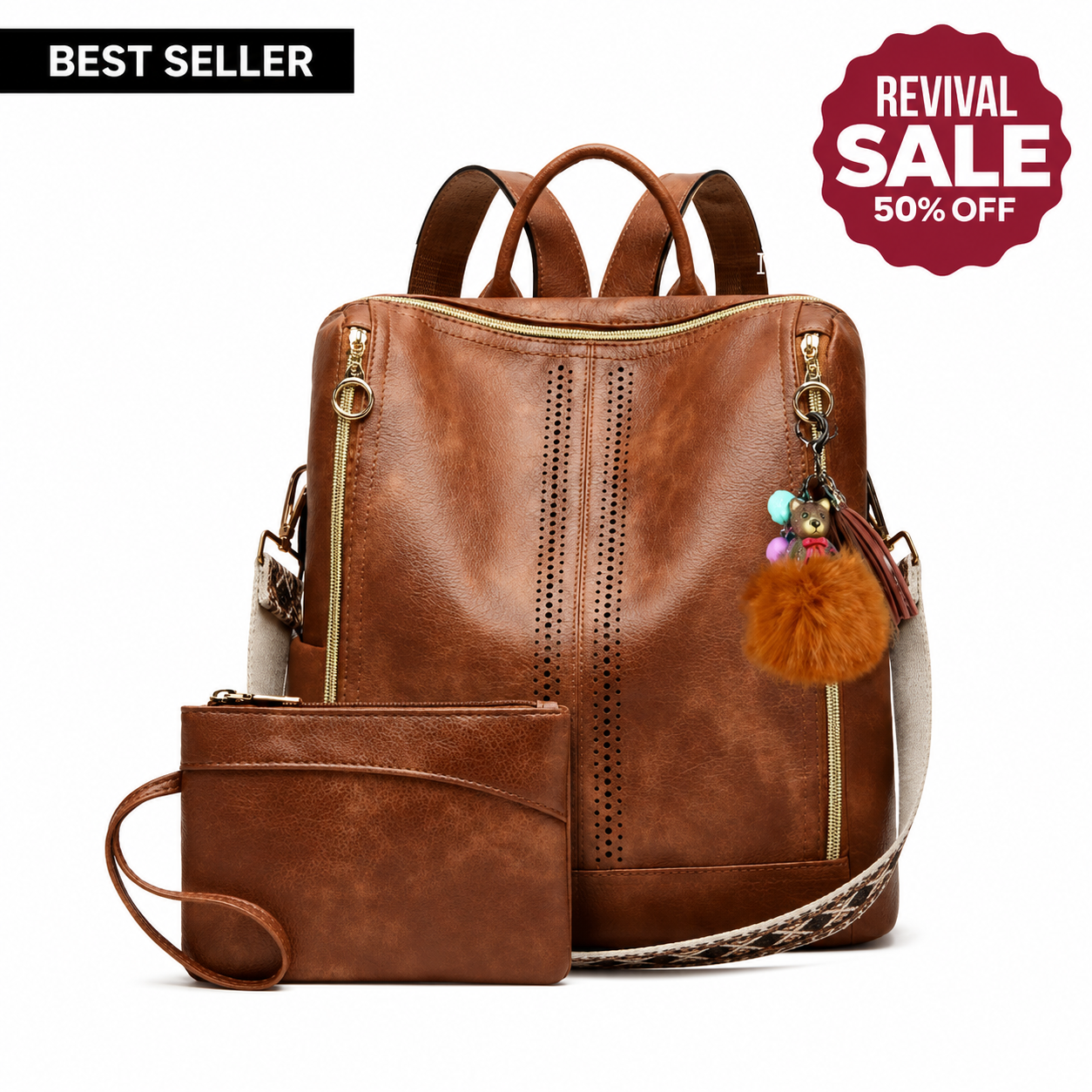 Charlotte | Convertible Backpack + FREE Pouch