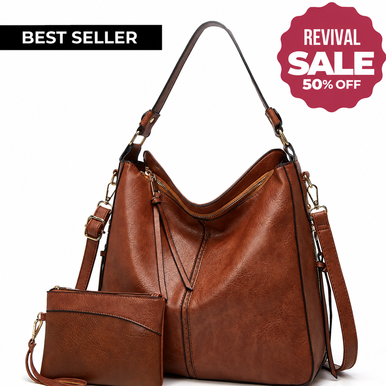Karin | Anti-Theft Hobo Handbag + FREE Pouch