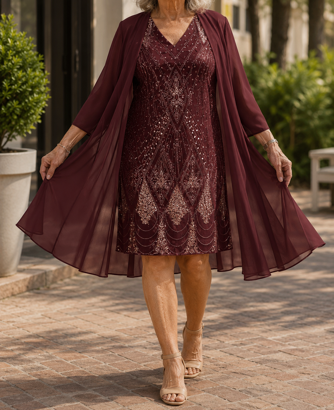 Kalie Elegant two-piece Dress