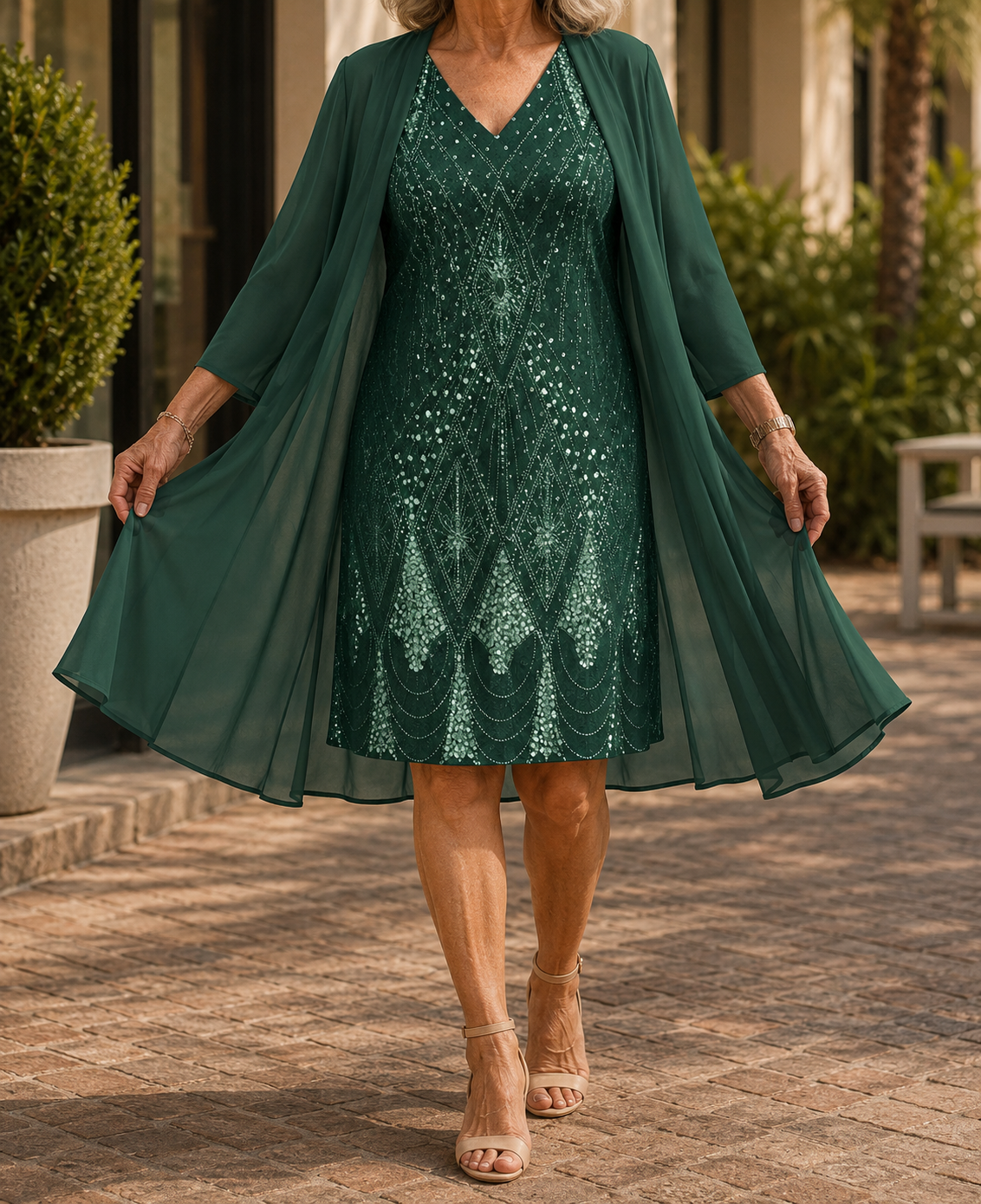 Kalie Elegant two-piece Dress