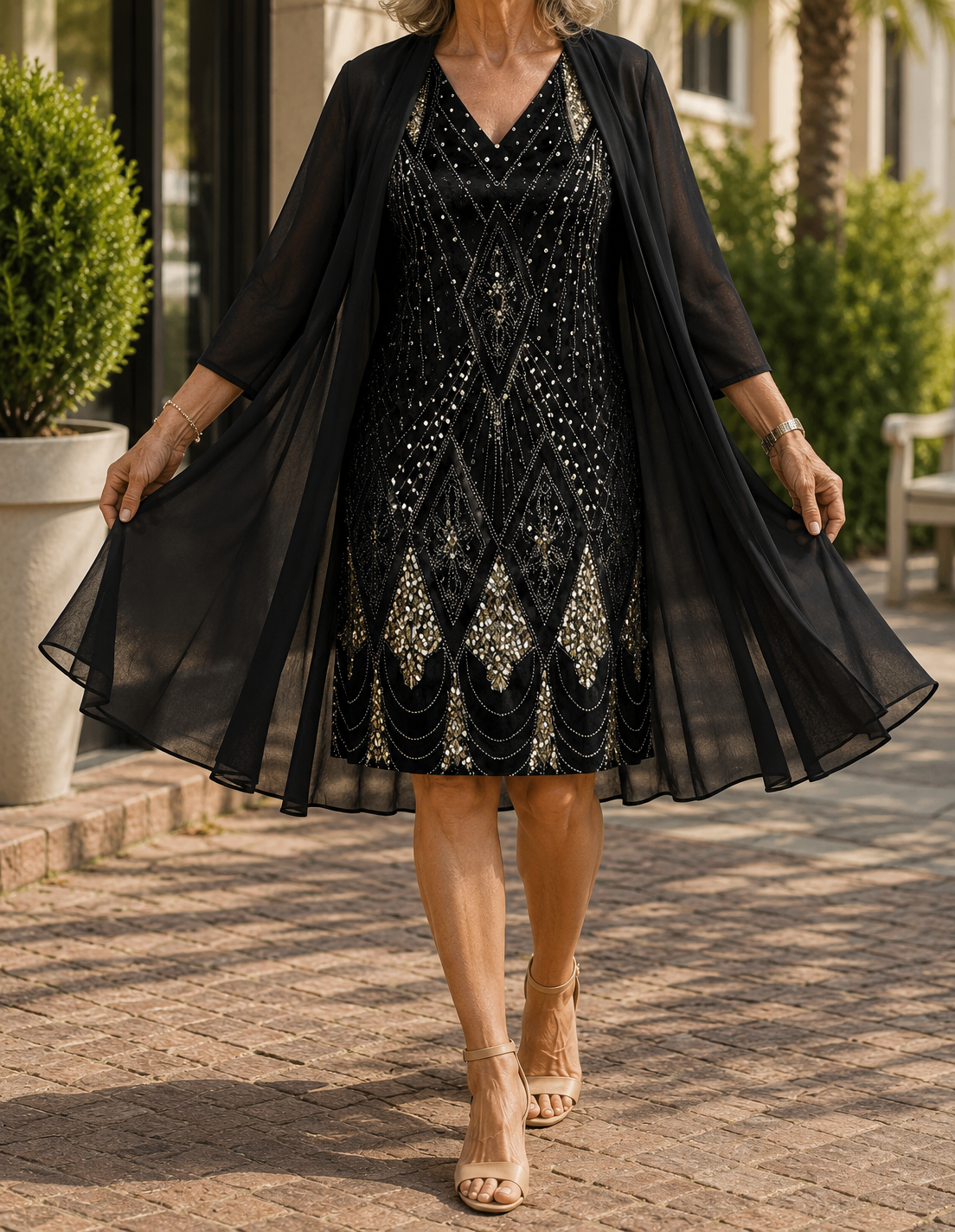 Kalie Elegant two-piece Dress