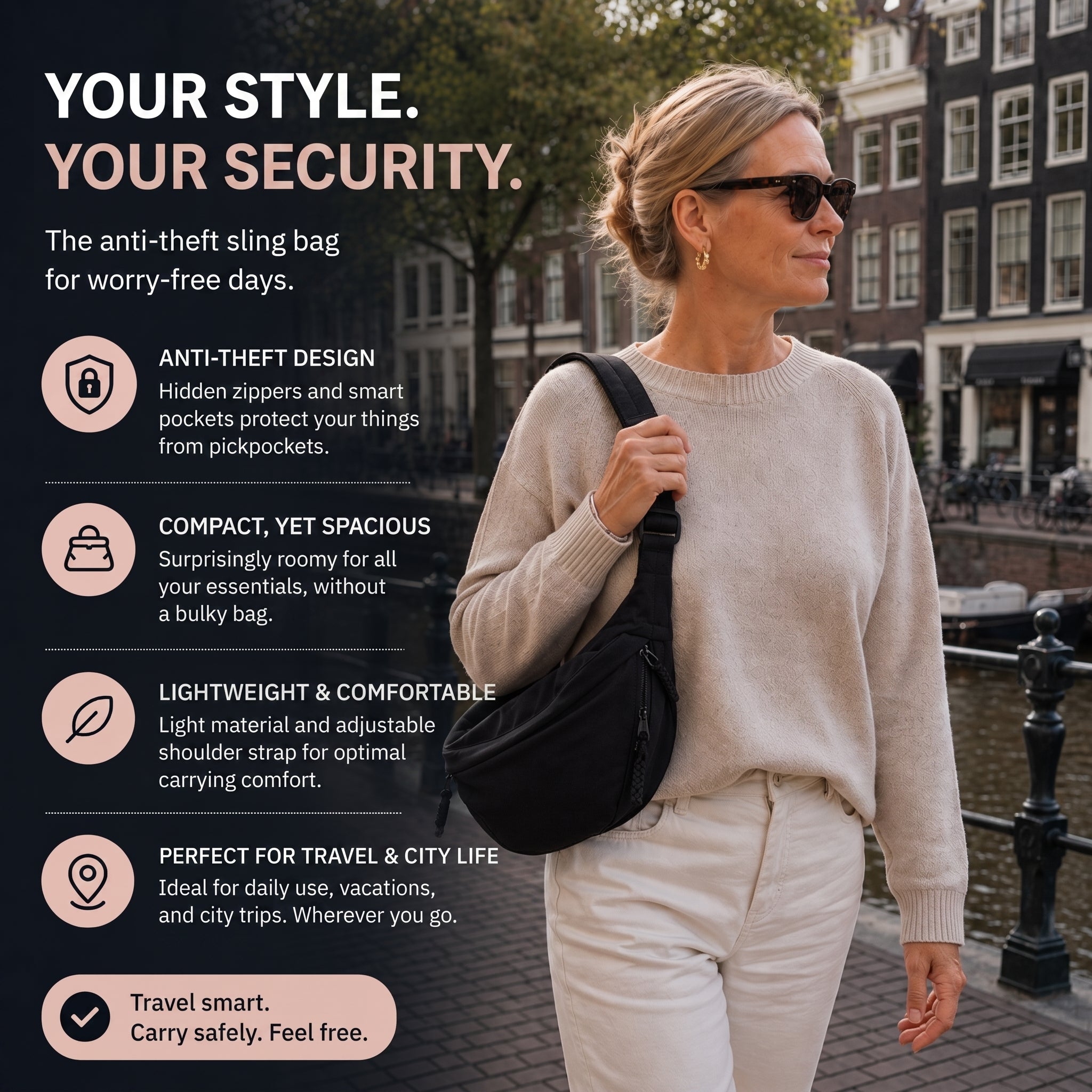 Linda | Crescent Shoulder Bag
