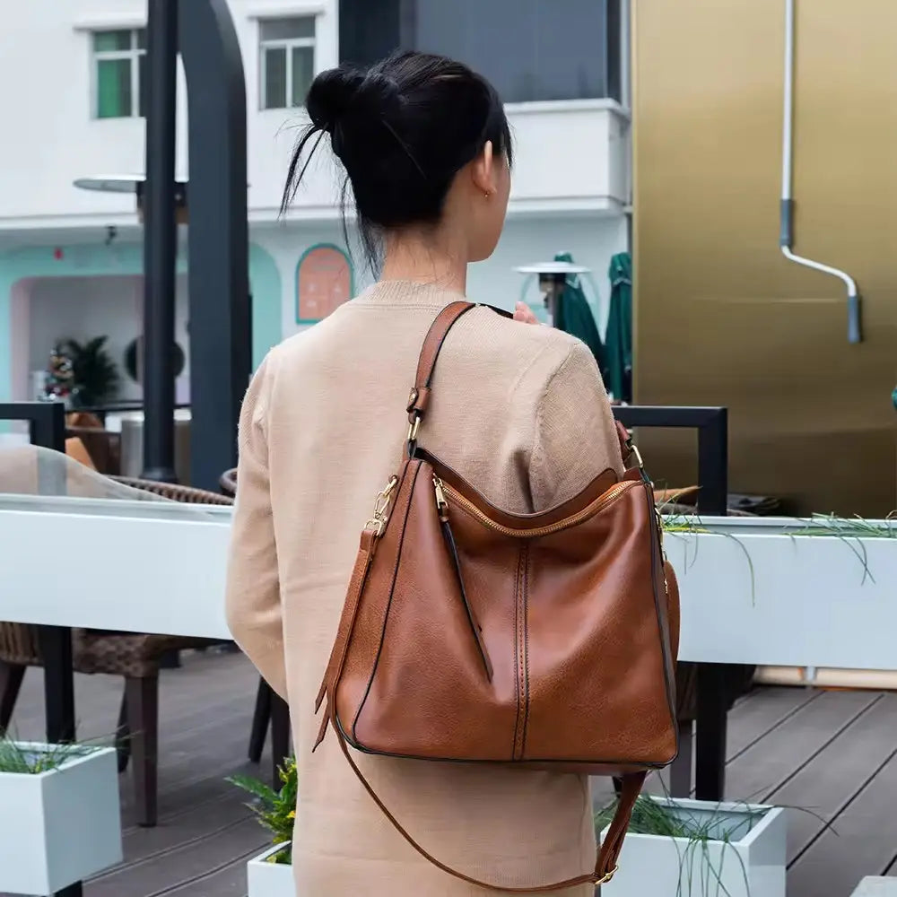 Karin | Anti-Theft Hobo Handbag + FREE Pouch