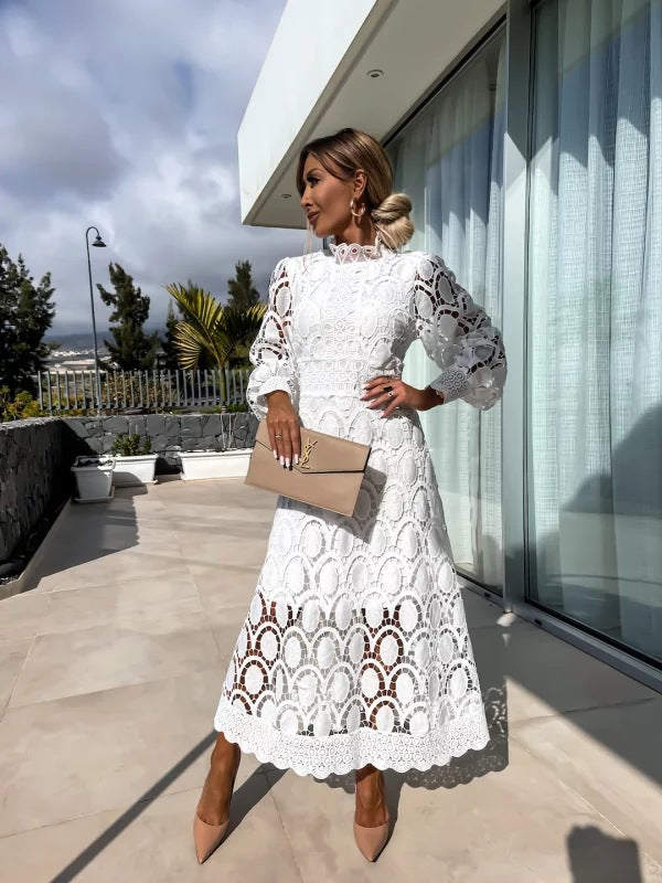 Liza™ - Black Romantic Lace Dress