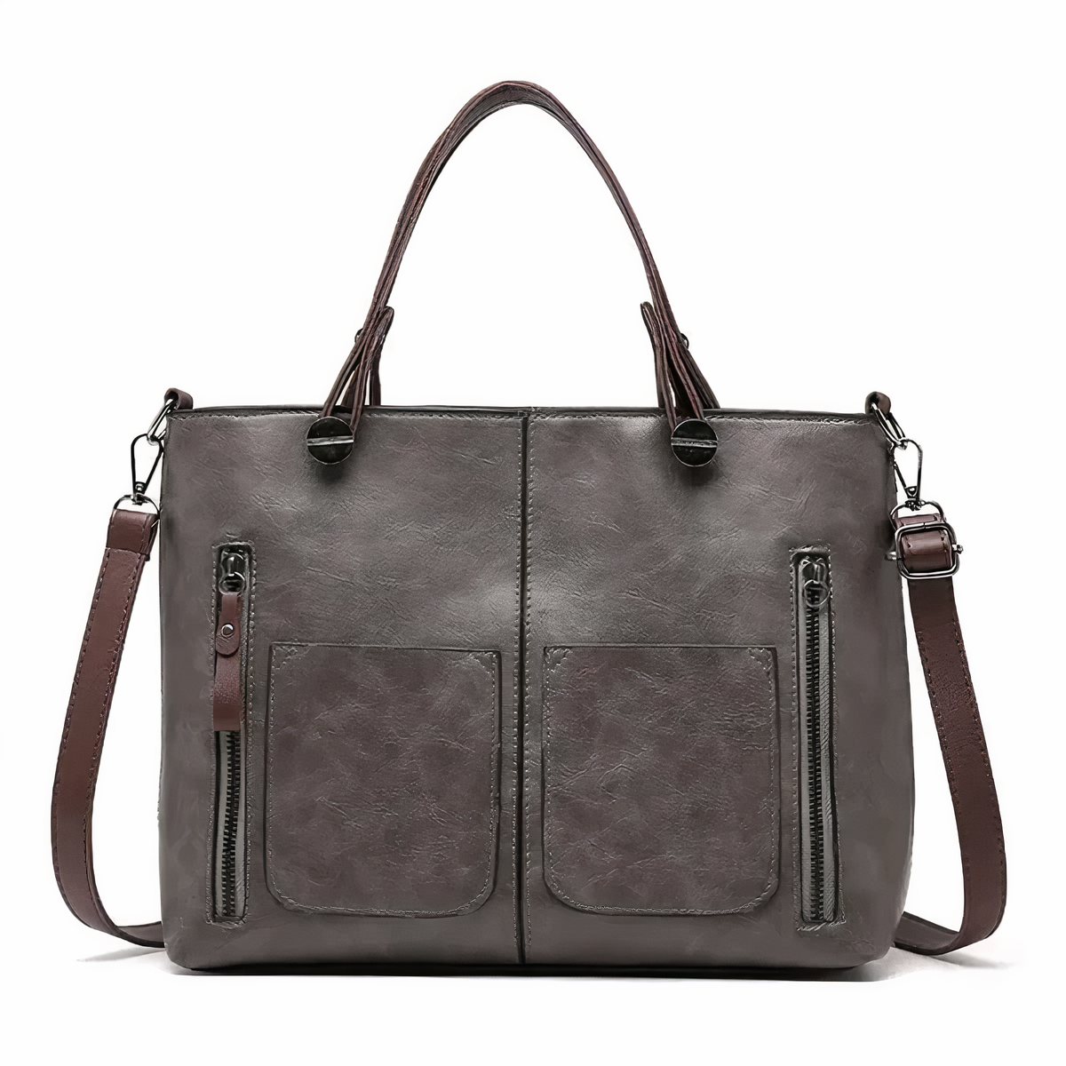 Leticia | Vintage Tote with Side Pockets