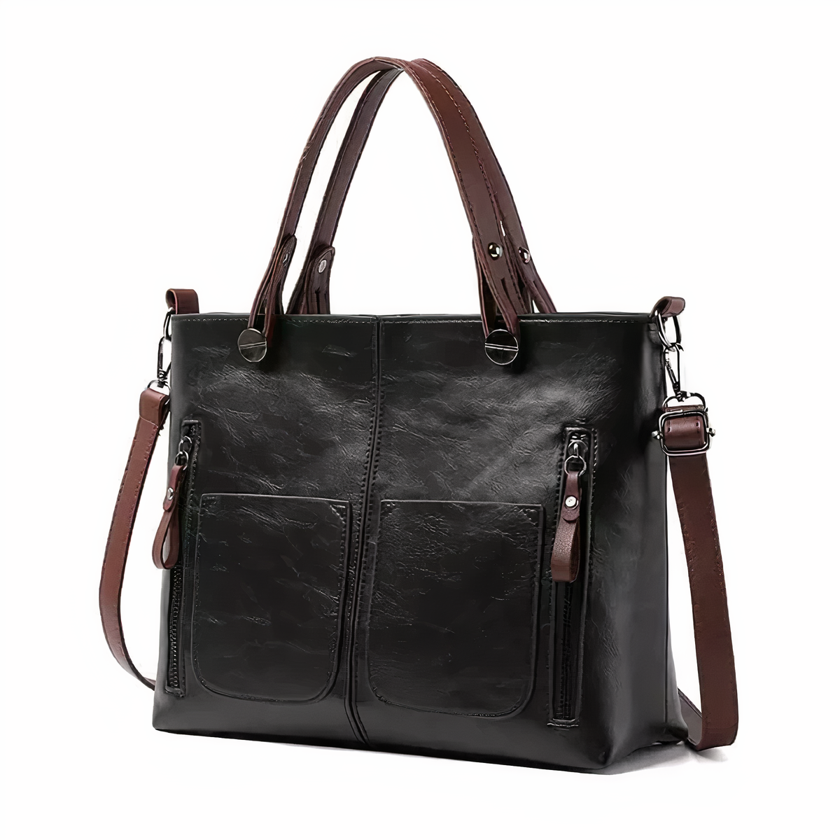 Leticia | Vintage Tote with Side Pockets