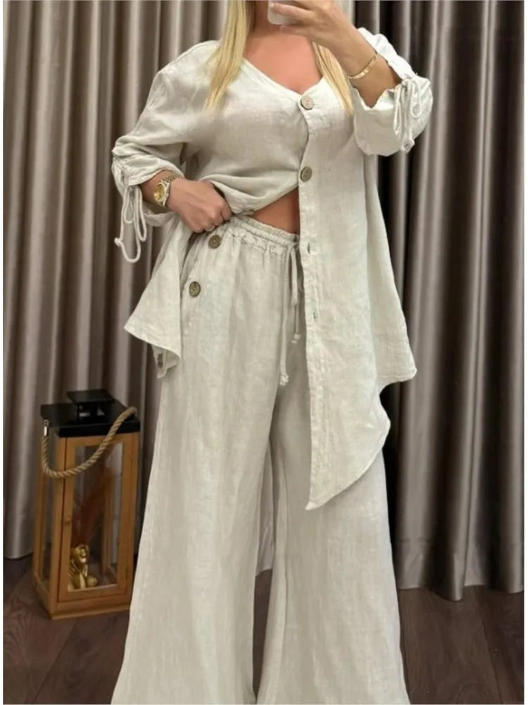 The Amelia Set | Effortless Linen Elegance