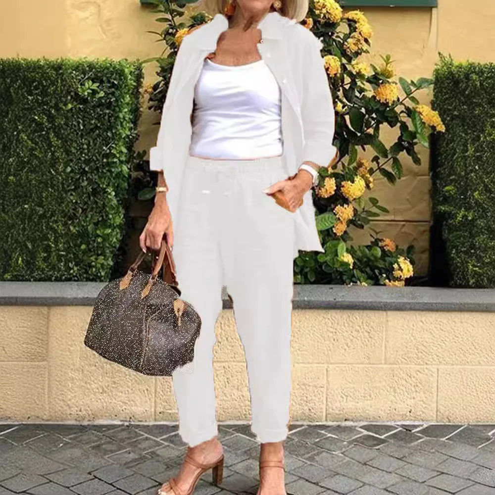 The Aspen Set | Premium Cotton-Linen Ensemble