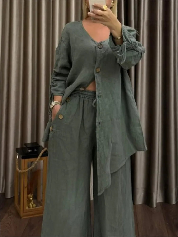 The Amelia Set | Effortless Linen Elegance