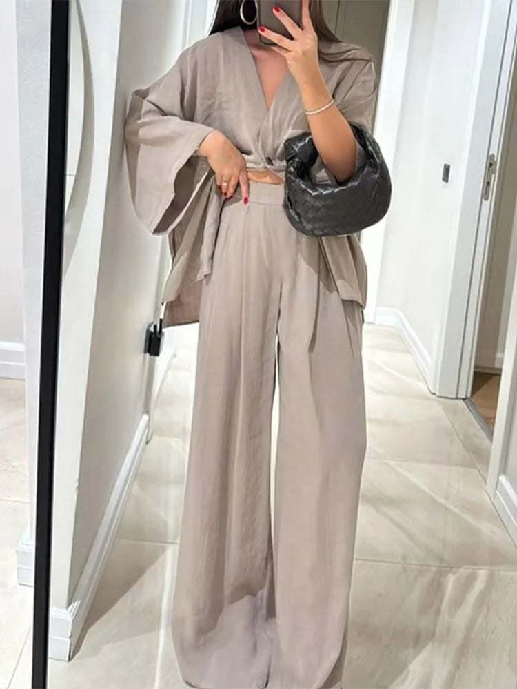 The Ava Set | Effortless Cotton-Linen Elegance