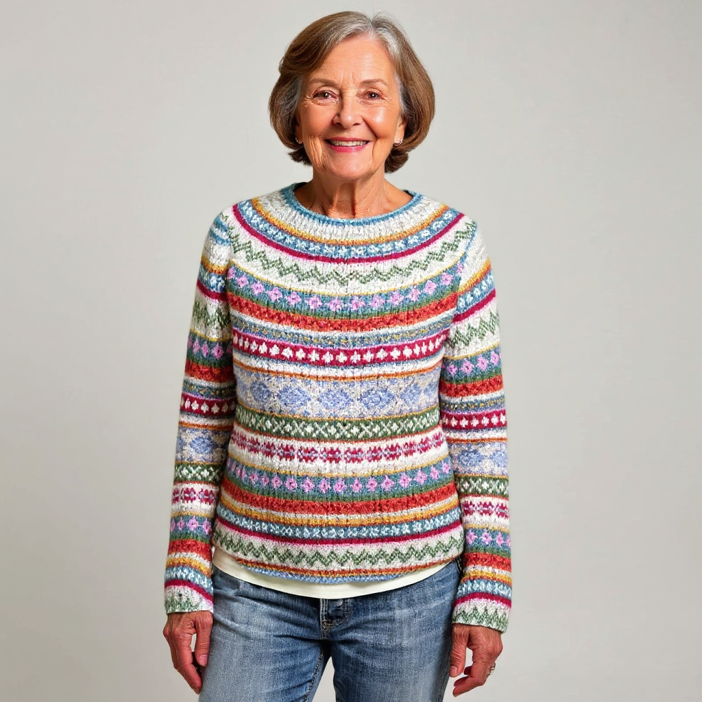 Elise Nordic Fair Isle Sweater